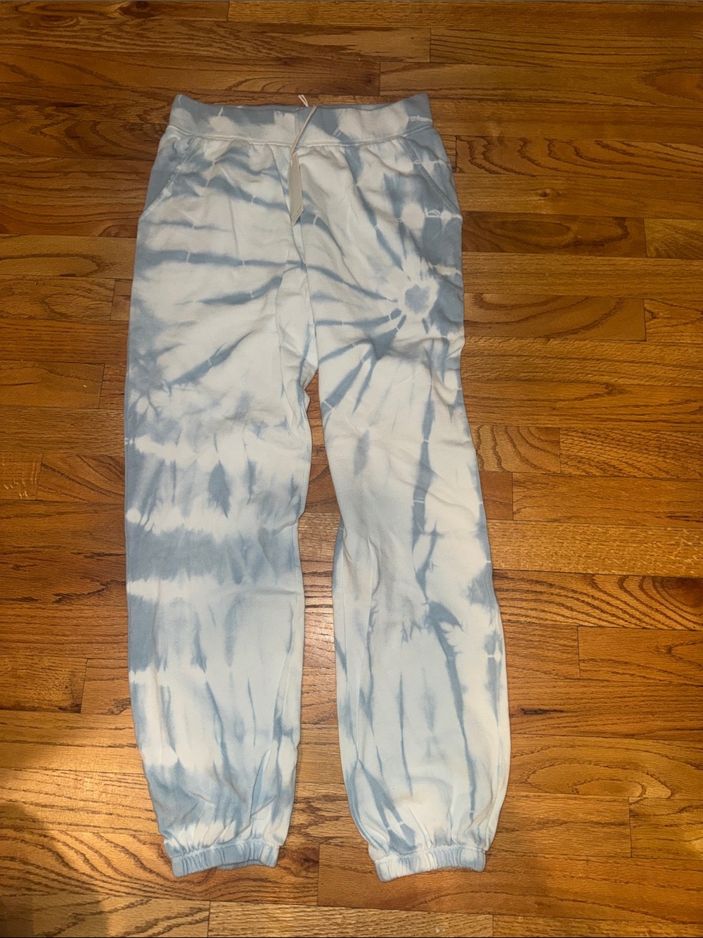 Z Supply women’s  Tie-Dye Joggers - Light Blue‎ & White. NWT. Sz XS